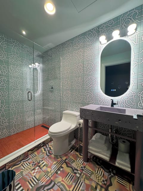 Soap, shampoo, toilet paper