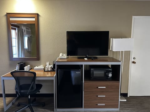 Blackout drapes, iron/ironing board, free WiFi, bed sheets