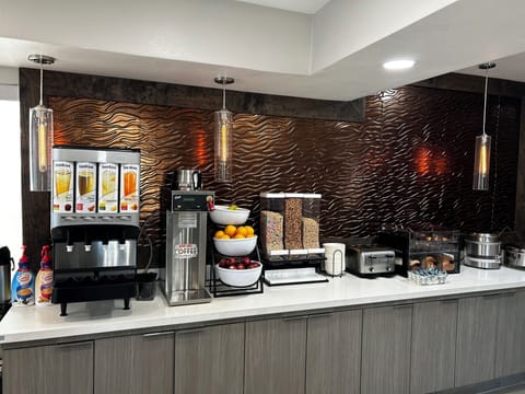 Free daily self-serve breakfast