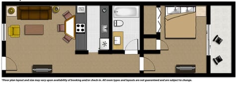 Suite, 1 Bedroom | Floor plan