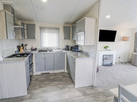 Fridge, dishwasher, electric kettle, toaster