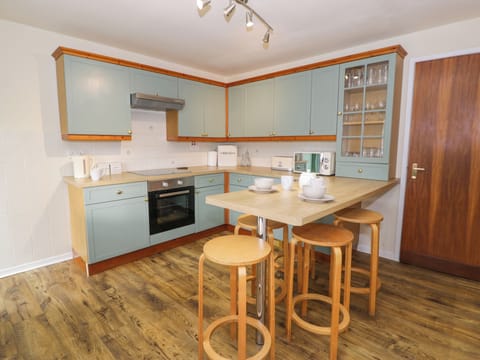 Fridge, dishwasher, electric kettle, toaster