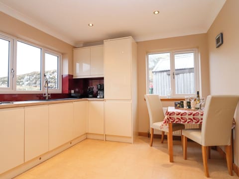 Fridge, dishwasher, electric kettle, toaster