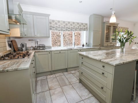 Fridge, dishwasher, electric kettle, toaster