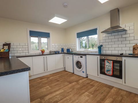 Fridge, dishwasher, electric kettle, toaster