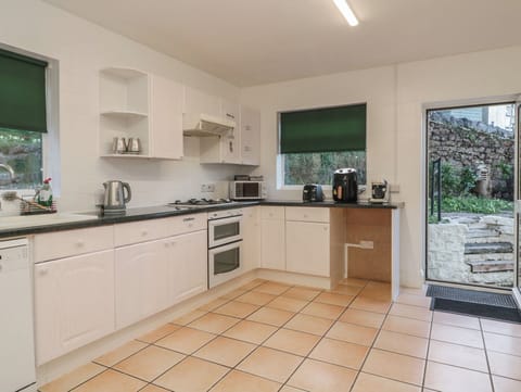 Fridge, dishwasher, electric kettle, toaster