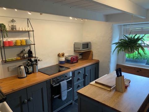 Fridge, dishwasher, electric kettle, toaster