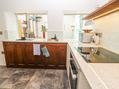 Fridge, dishwasher, electric kettle, toaster