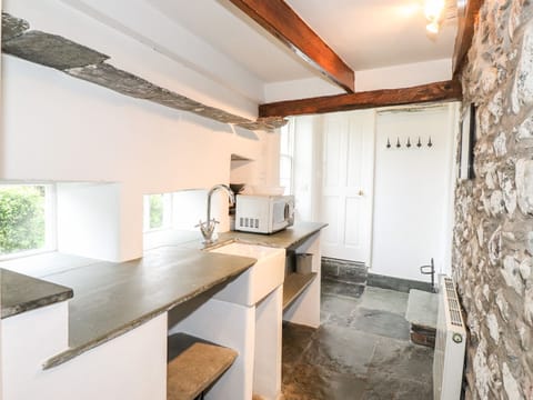 Fridge, dishwasher, electric kettle, toaster