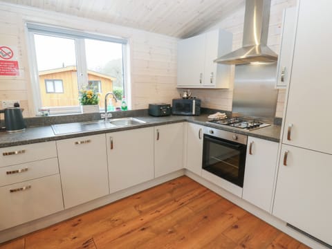 Fridge, dishwasher, electric kettle, toaster