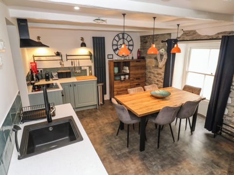 Fridge, dishwasher, electric kettle, toaster