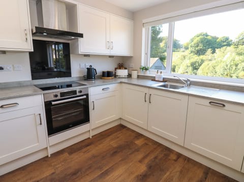 Fridge, dishwasher, electric kettle, toaster