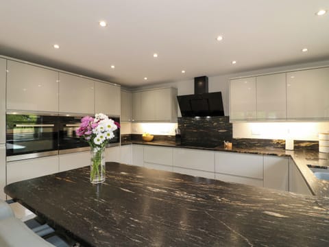 Fridge, dishwasher, electric kettle, toaster