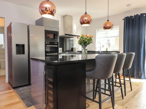 Dishwasher, electric kettle, toaster, cookware/dishes/utensils