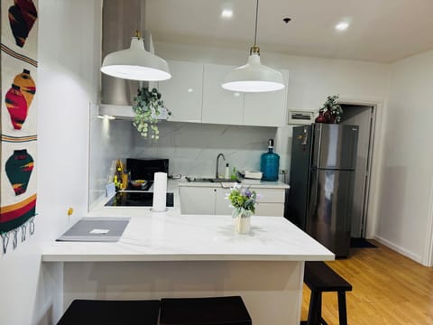 Family Double Room, Balcony, City View | Private kitchen