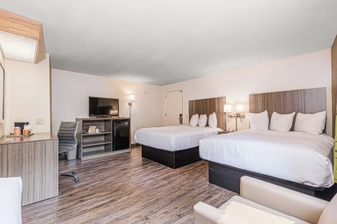 Room, Multiple Beds, Non Smoking | Blackout drapes, iron/ironing board, free WiFi, bed sheets