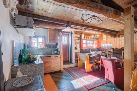 Standard Chalet, 3 Bedrooms (Rustico Al Museo Bosco Gurin) | Private kitchen | Fridge, oven, stovetop, dishwasher