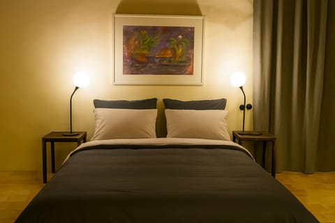 Individually decorated, individually furnished, desk, laptop workspace