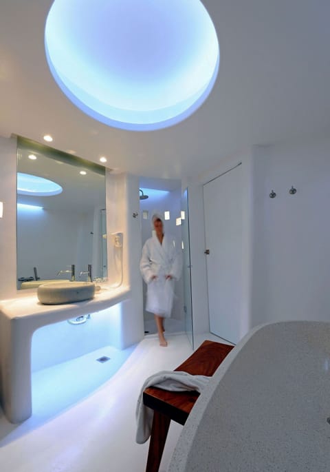 Cocoon Room Garden View | Bathroom | Shower, designer toiletries, hair dryer, bathrobes