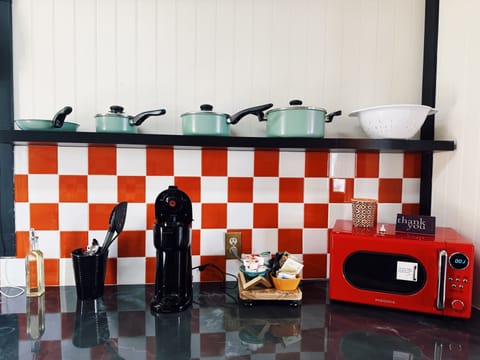 Luxury Cabin, Lake View | Private kitchen | Microwave, stovetop, coffee/tea maker, cookware/dishes/utensils