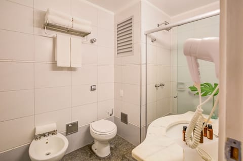 Superior Double Room, Garden View | Bathroom | Shower, hair dryer, towels, soap