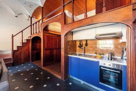 Standard Apartment, 1 Bedroom (Portofino Sea View House) | Private kitchen | Fridge, microwave, stovetop, coffee/tea maker