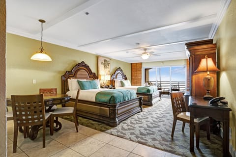 Junior Suite, 2 Queen Beds, Ocean View | Hypo-allergenic bedding, in-room safe, desk, blackout drapes