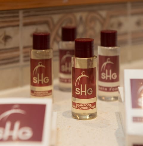 Bathroom amenities | Free toiletries, hair dryer, slippers, bidet