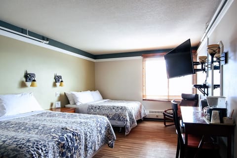 Premium Room, 2 Double Beds, Mountain View | Premium bedding, pillowtop beds, desk, iron/ironing board