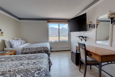 Premium Room, 2 Double Beds, Mountain View | Premium bedding, pillowtop beds, desk, iron/ironing board