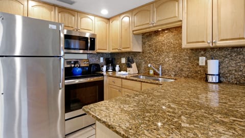 Condo, 1 Bedroom, Balcony (Gulf Front) | Private kitchen | Fridge, microwave, oven, dishwasher