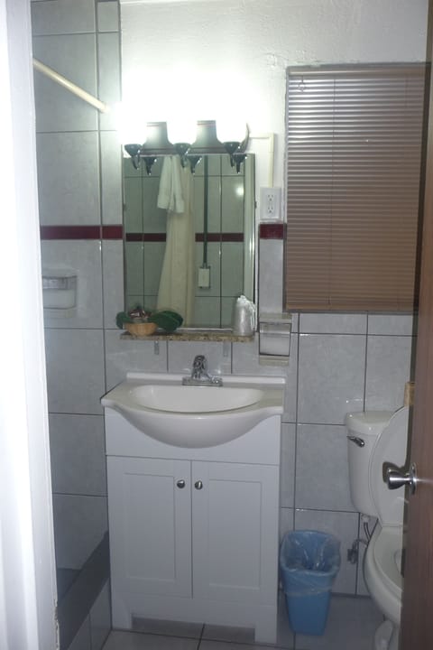 Standard Room, 2 Queen Beds, Non Smoking | Bathroom | Shower, free toiletries, towels