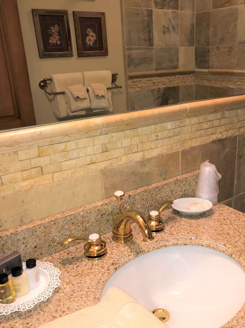 Free toiletries, hair dryer, towels