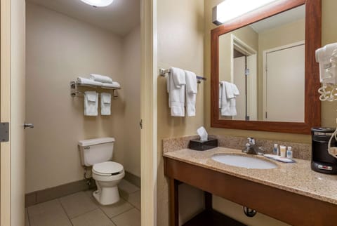 Standard Room, 2 Queen Beds, Non Smoking | Bathroom | Bathtub, hair dryer, towels