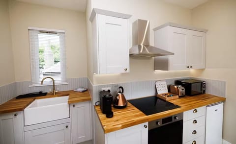 Apartment | Private kitchen | Fridge, microwave, oven, stovetop