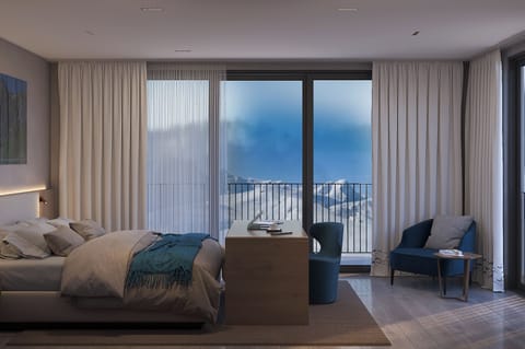 Panoramic Double Room, Mountain View | In-room safe, desk, laptop workspace, blackout drapes