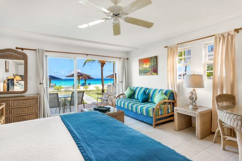 Oceanfront Studio | 1 bedroom, premium bedding, in-room safe, iron/ironing board