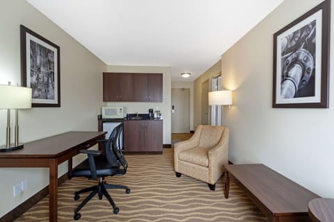 Suite, Multiple Beds, Non Smoking, Refrigerator & Microwave | Pillowtop beds, desk, laptop workspace, iron/ironing board