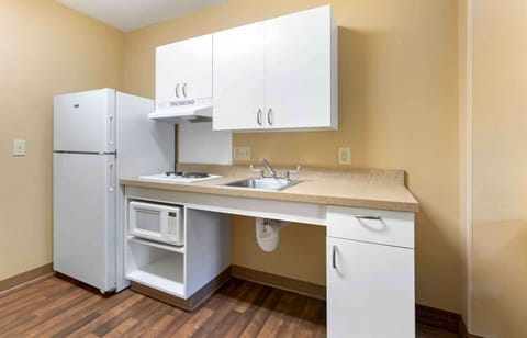 Studio, 1 Queen Bed, Accessible, Non Smoking | Private kitchen | Full-size fridge, microwave, stovetop, coffee/tea maker