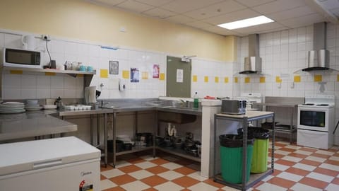 Shared fridge, microwave, oven, stovetop