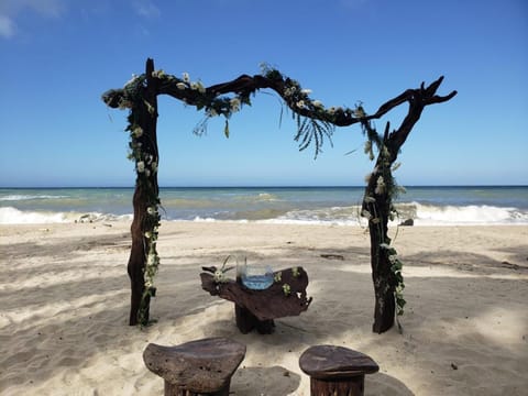 Outdoor wedding area