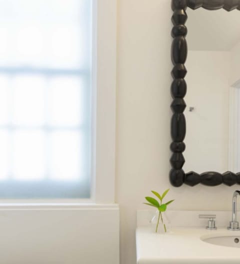 Shower, designer toiletries, hair dryer, bathrobes