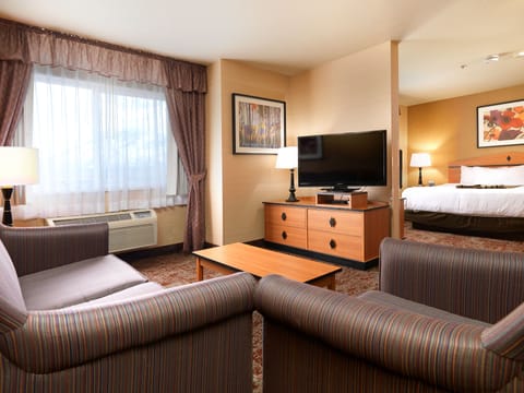 Executive Suite, 1 King Bed with Sofa bed, Jetted Tub, Non Smoking | Premium bedding, pillowtop beds, in-room safe, desk