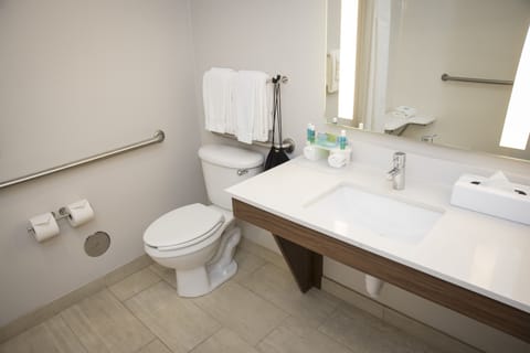 Standard Room, 1 King Bed | Bathroom | Combined shower/tub, free toiletries, hair dryer, towels