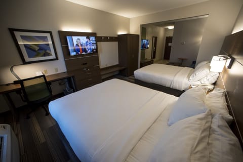 Suite, 2 Queen Beds (Addl Living Area) | Premium bedding, in-room safe, desk, laptop workspace