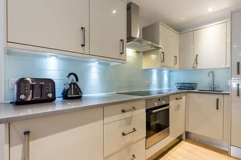 Luxury Apartment, 2 Bedrooms | Private kitchen | Fridge, microwave, stovetop, electric kettle