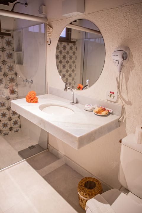 Classic Suite | Bathroom | Shower, hair dryer, towels