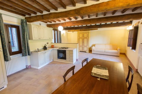 Apartment, 1 Bedroom, Mountain View (Chiesa) | Private kitchen | Full-size fridge, oven, stovetop, dishwasher