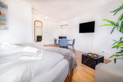 Elegant Studio 35m2 | Living area | 55-inch Smart TV with digital channels, heated floors