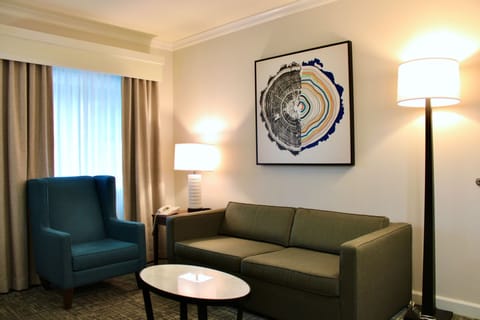 Suite, 2 Bedrooms (Living Area) | In-room safe, desk, blackout drapes, iron/ironing board